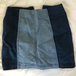 Free people color block skirt